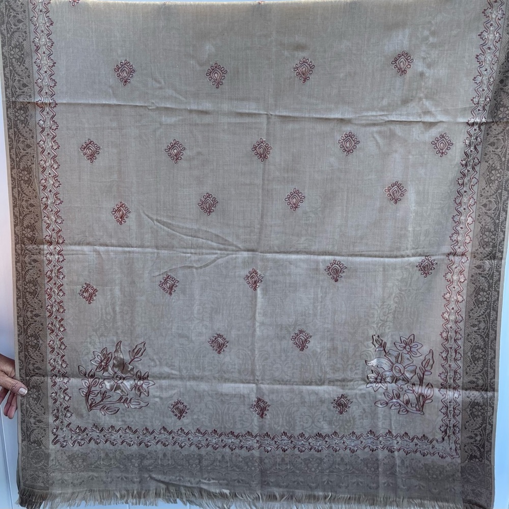 Pashmina Kashmiri Embroidered Indian Shawl/Scarf /Wrap